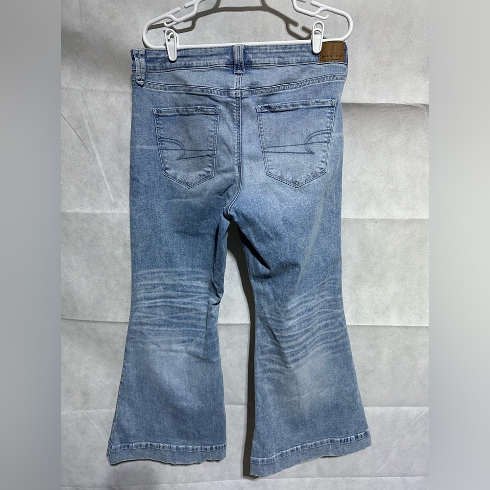 American Eagle Outfitters Light Blue Flare Jeans - Picture 2 of 6
